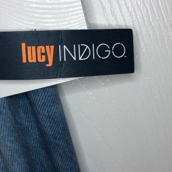 Lucy Indigo Culottes Wide Leg Capri Size M - Picture 3 of 13